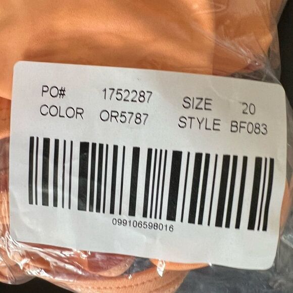 Plus size Orange bathing suit size 20, NWT - Picture 4 of 6